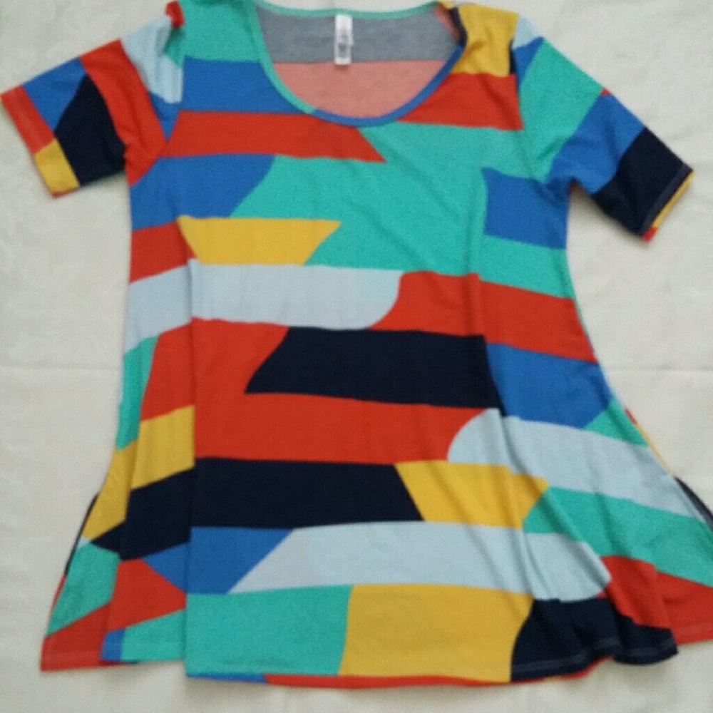 Lularoe Patchwork Multicolor Geometric Print - image 1